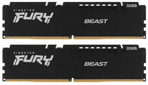 Модуль памяти Kingston Fury Beast EXPO DDR5 DIMM 6000MHz PC-48000 CL36 - 32Gb (2х16Gb) KF560C36BBEK2-32 Fury Beast EXPO KF560C36BBEK2-32