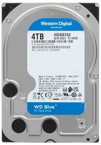 Жесткий диск Western Digital WD Blue 4Tb WD40EZAX 218467323