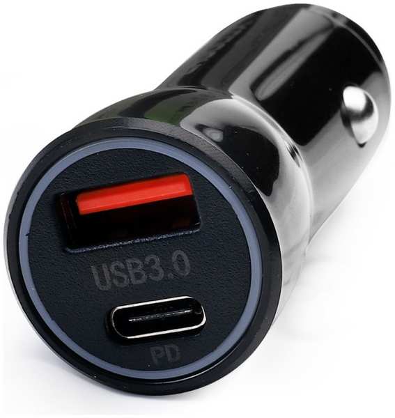 Зарядное устройство Ergolux USB+Type-C 5V/3A LED ELX-CA01-C02