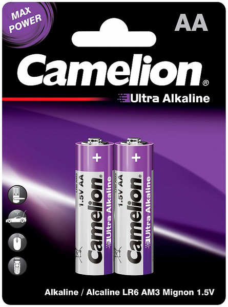 Батарейка АА - Camelion Ultra LR6-BP2UT (2 штуки)