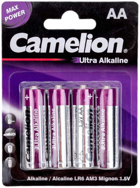 Батарейка АА - Camelion Ultra LR6-BP4UT (4 штуки) 218467826