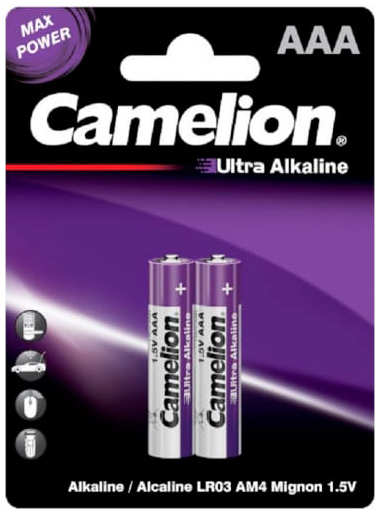 Батарейка ААА - Camelion Ultra LR03-BP2UT (2 штуки) 218467875