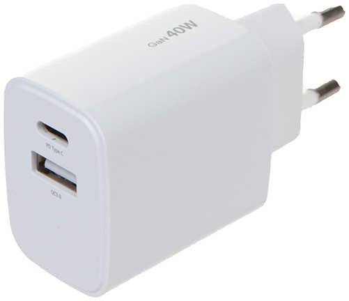 Зарядное устройство Ergolux USB+Type-C White ELX-PA04QC-C01 218467894
