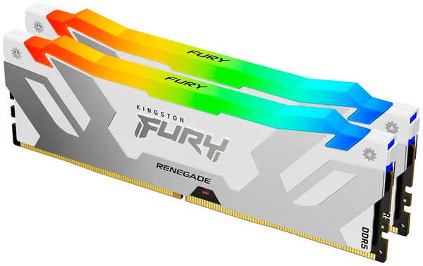Модуль памяти Kingston Fury Renegade White RGB DDR5 DIMM 6800MHz PC-54400 CL36 - 32Gb (2х16Gb) KF568C36RWAK2-32 Fury Renegade White RGB KF568C36RWAK2-32 218468575
