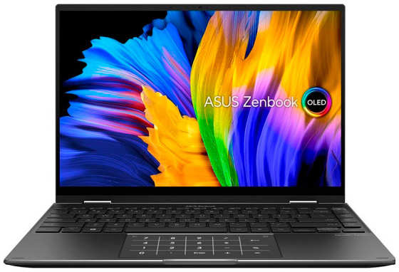 Ноутбук ASUS ZenBook 14 Flip OLED UN5401QA-KN219 90NB0V31-M00AL0 (AMD Ryzen 7 5800H 3.2GHz/16384Mb/1Tb SSD/No ODD/AMD Radeon Graphics/Wi-Fi/Cam/14/2880x1800/DOS) 218468861