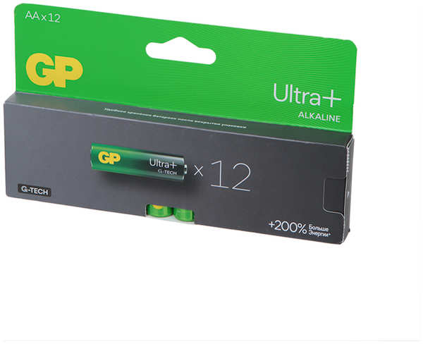 Батарейка AA - GP Ultra Plus Alkaline 15А 15AUPA21-2CRB12 96/768 (12 штук)