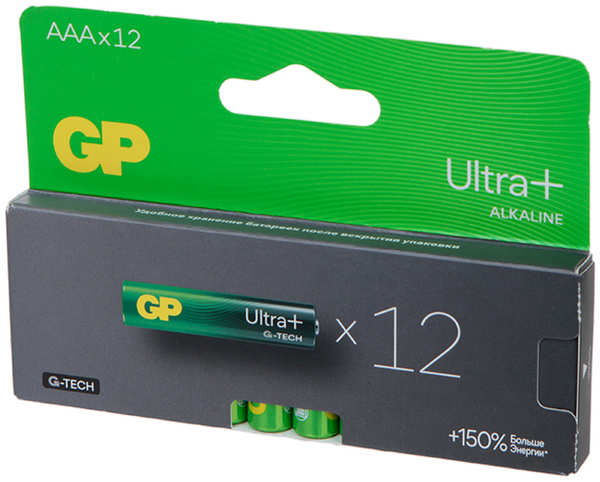 Батарейка AAA - GP Ultra Plus Alkaline 24А 24AUPA21-2CRB12 96/768 (12 штук) 218469118