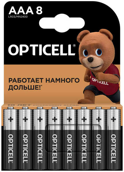 Батарейка AAA - Opticell Basic LR03 BL8 (8 штук) 5051009 218469820