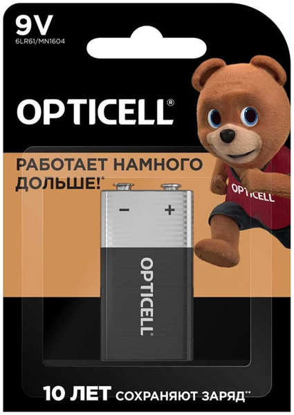 Батарейка КРОНА - Opticell Basic 6LR61 BL1 (1 штука) 5051003 218469827
