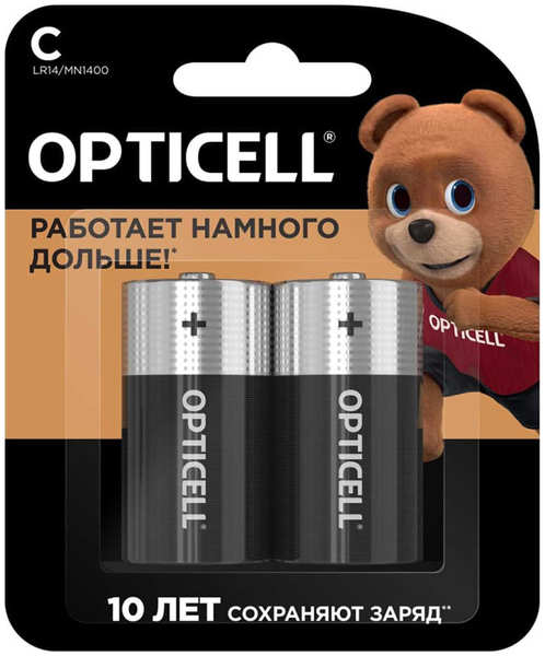 Батарейка C - Opticell Basic LR14 BL2 (2 штуки) 5051004 218469829