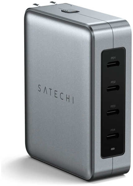 Зарядное устройство Satechi 4xUSB-C 145W GAN Travel Charger Space Gray ST-W145GTM 218469928