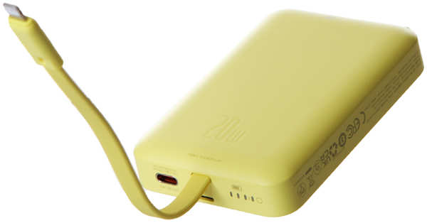 Внешний аккумулятор Baseus CN Power Bank 10000mAh 20W + кабель Type-C Lemon Yellow P10022108Y22-00 218472188