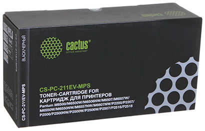 Картридж Cactus CS-PC-211EV-MPS для Pantum M6500/M6500W/M6506NW/M6507/M6507W/M6550W/M6550NW/M6557NW/M6607NW/P2200/P2207/P2500