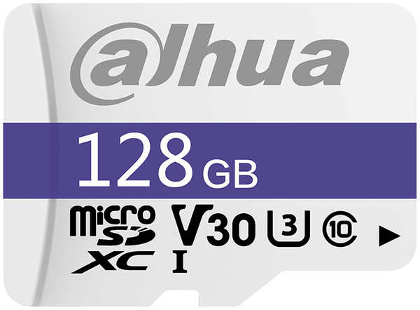 Карта памяти 128Gb - Dahua C10/U3/V30 FAT32 Memory Card DHI-TF-C100/128GB 218472270