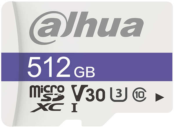 Карта памяти 512Gb - Dahua C10/U3/V30 FAT32 Memory Card DHI-TF-C100/512GB 218472277