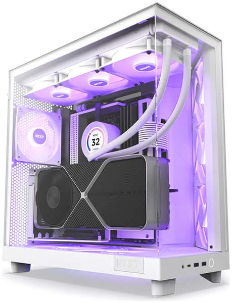 Корпус NZXT H6 Flow RGB без БП CC-H61FW-S1