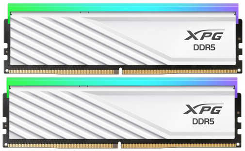 Модуль памяти A-Data DDR5 DIMM 6400MHz PC-51200 CL32 - 32Gb (2x16Gb) AX5U6400C3216G-DTLABRWH 218474959
