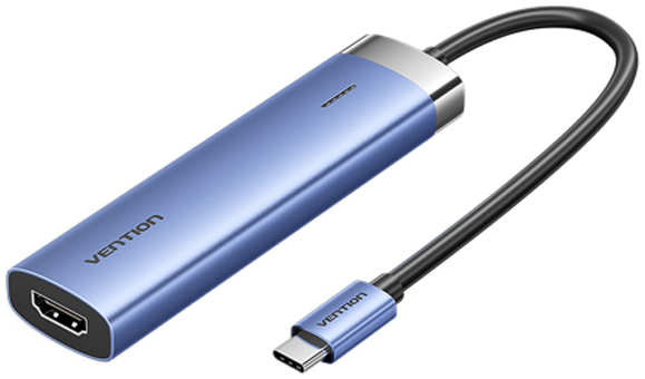 Хаб USB Vention USB Type-C 5-in-1 TGESB