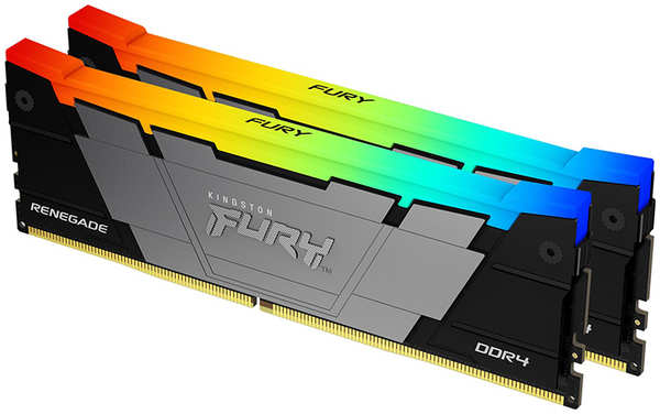 Модуль памяти Kingston Fury Renegade RGB RTL Gaming DDR4 DIMM 3200MHz PC4-25600 CL16 - 32Gb Kit (2x16Gb) KF432C16RB12AK2/32 218476342