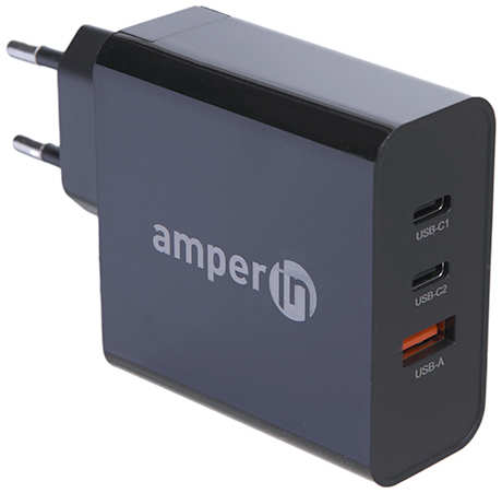 Зарядное устройство Amperin YDS-TC065-012C GaN Charger 65W Black 103426 218476759