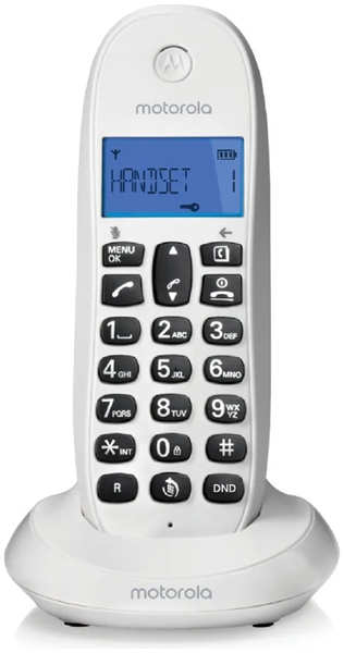 Радиотелефон Motorola C1001CB+ White 218477575