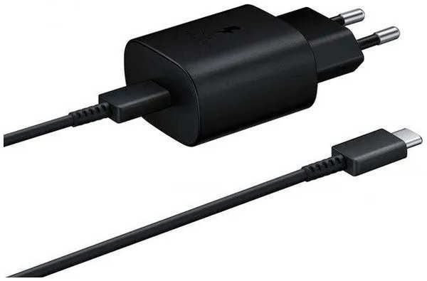 Зарядное устройство Samsung 25W Type-C + кабель Type-C Black EP-T2510XBEGRU 218478435