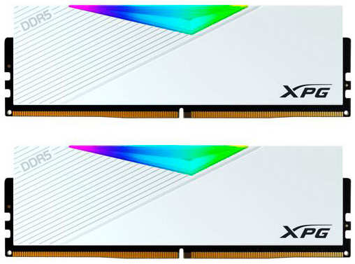 Модуль памяти A-Data XPG Lancer RGB DDR5 DIMM 6000MHz PC-48000 CL30 - 32Gb Kit (2x16Gb) AX5U6000C3016G-DCLARWH 218479274