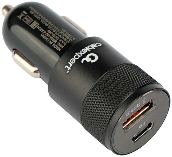 Зарядное устройство Gembird Cablexpert USB - Type-C QC3.0 PD MP3A-UC-CAR24 218482481