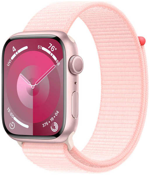 Умные часы APPLE Watch Series 9 GPS 45mm Pink Aluminium Case with Light Pink Sport Loop MR9J3 218482930