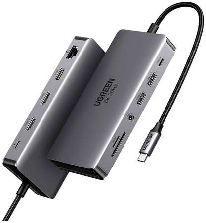 Хаб USB Ugreen CM681 Revodok 11-in-1 USB C Hub Dual HDMI 15965