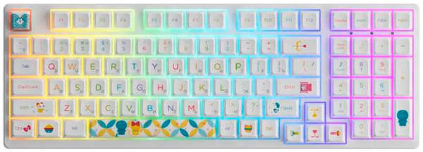 Клавиатура Akko 3098B Doraemon Rainbow 3 Modes Hot Swap CS Jelly Pink Switch Cherry 300982 218487560
