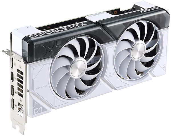 Видеокарта ASUS GeForce RTX 4070 Dual 12G OC White 2520MHz PCI-E 4.0 12288Mb 21000Mhz 192 bit HDMI 3xDP DUAL-RTX4070-O12G-WHITE 218488588