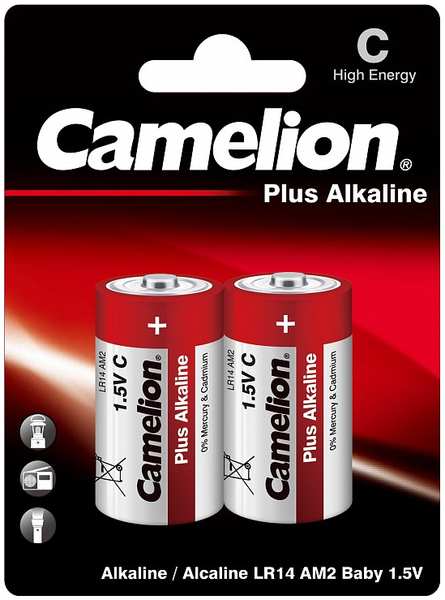 Батарейка C - Camelion LR14 Plus Alkaline BL-2 LR14-BP2 (2 штуки) 21871127