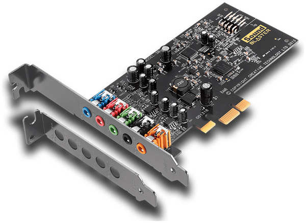 Звуковая карта Creative Sound Blaster Audigy FX PCI-eX int. Retail 70SB157000000 Sound Blaster Audigy FX SB1570 21884406