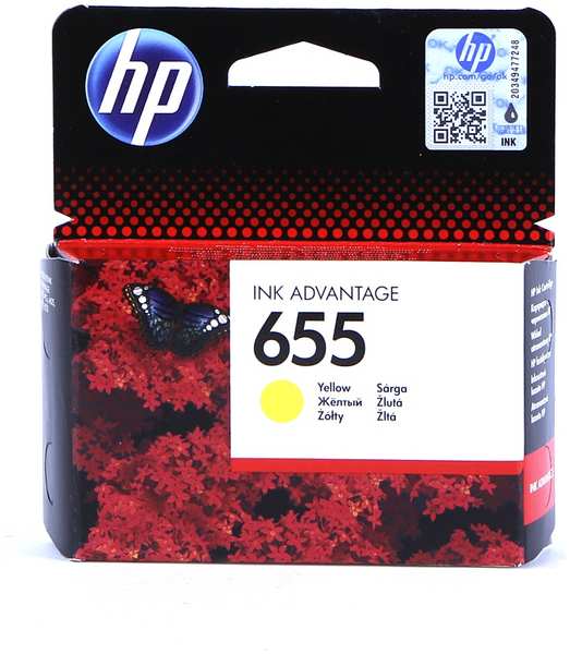 Картридж HP 655 Ink Advantage CZ112AE Yellow для 3525/5525/4525 21886376