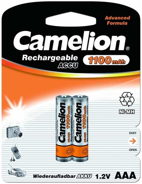 Аккумулятор AAA - Camelion NH-AAA1100BP2 1100 mAh Ni-MH (2 штуки)