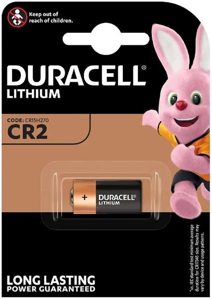 Батарейка CR2 - Duracell Lithium CR2 Ultra BL1 (1 штука) 21891541