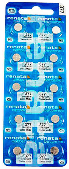 Батарейка R377 - Renata SR626SW/10BL (10 штук) RN 377 SR626SW/10BL 21900170