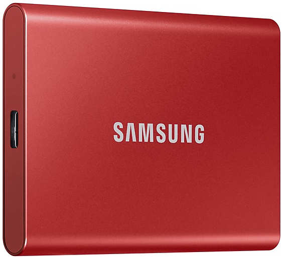 Твердотельный накопитель Samsung Portable T7 1Tb Red MU-PC1T0R/WW Portable T7 MU-PC1T0R/WW 21902875
