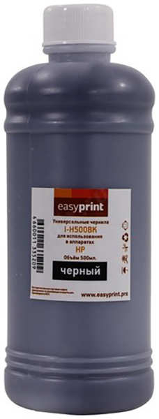 Чернила EasyPrint I-H500BK универсальные Black 500ml для HP / Lexmark 21913594