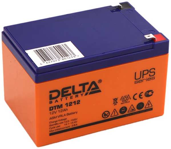 Аккумулятор для ИБП Delta Battery DTM 1212 12V 12Ah 21919530