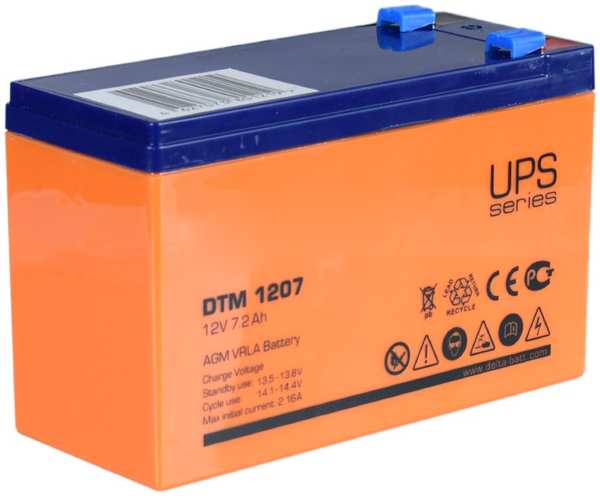 Аккумулятор для ИБП Delta Battery DTM 1207 12V 7Ah 21919532