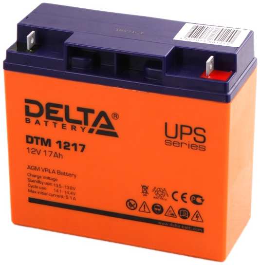 Аккумулятор для ИБП Delta Battery DTM 1217 12V 17Ah