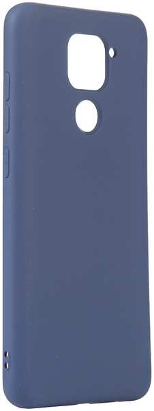 DF-GROUP Чехол с микрофиброй DF для Xiaomi Redmi Note 9 Silicone Blue xiOriginal-11 21926986