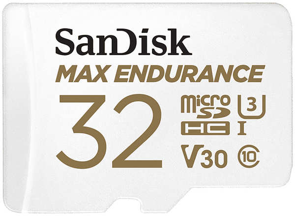 Карта памяти 32Gb - SanDisk microSD Max Endurance Class 10 UHS-I SDSQQVR-032G-GN6IA