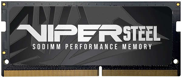 Модуль памяти Patriot Memory Viper Steel DDR4 SO-DIMM 2400MHz PC4-19200 CL15 - 8Gb PVS48G240C5S 21929566