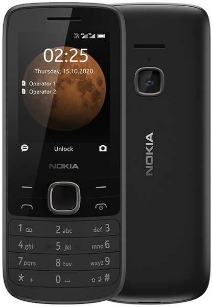 Сотовый телефон Nokia 225 4G Dual Sim Black 21933303