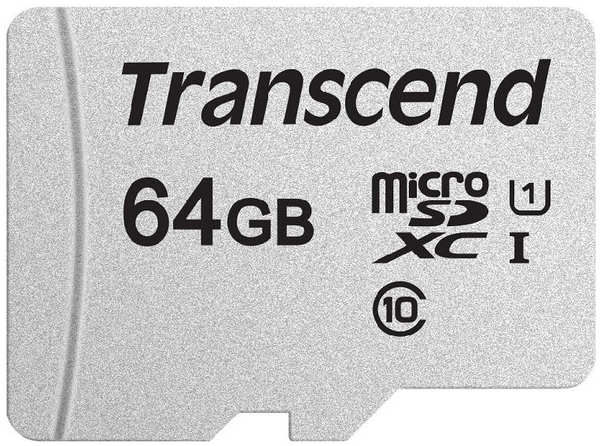 Карта памяти 64Gb - Transcend 300S MicroSDHC Class 10 UHS-I TS64GUSD300S 21947851