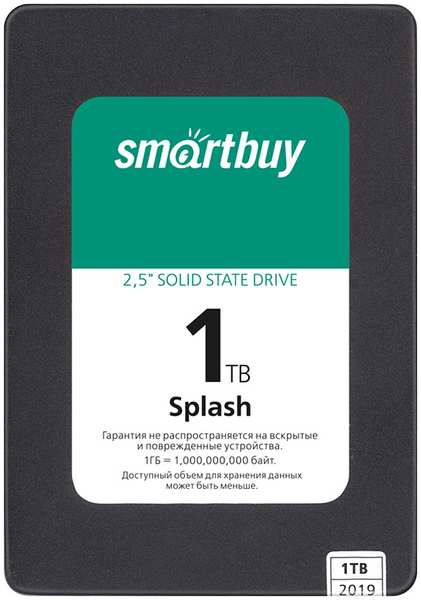 Твердотельный накопитель SmartBuy Splash 2019 1Tb SBSSD-001TT-MX902-25S3 21949606