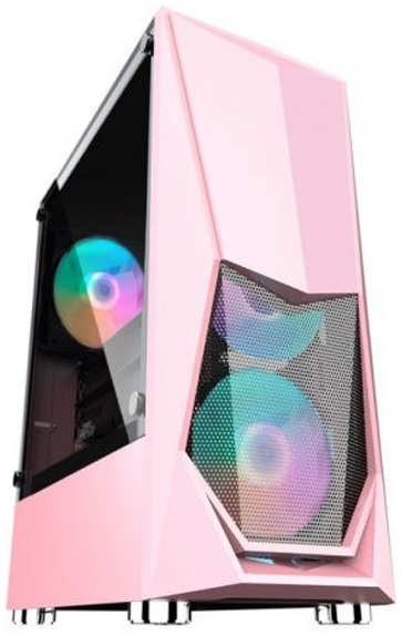 Корпус 1stPlayer DK-3 ATX Tempered Glass Pink DK-3-PK-3G6 21952656